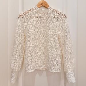 H&M Cream Lace Blouse